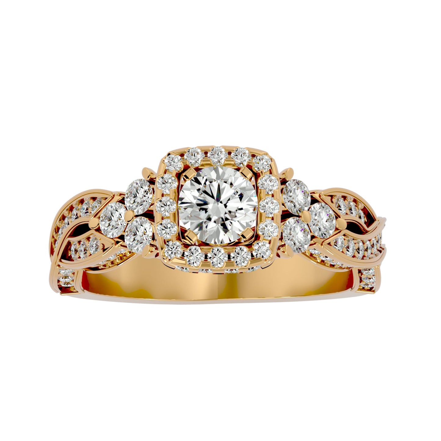 Regalia engagement ring & matching band