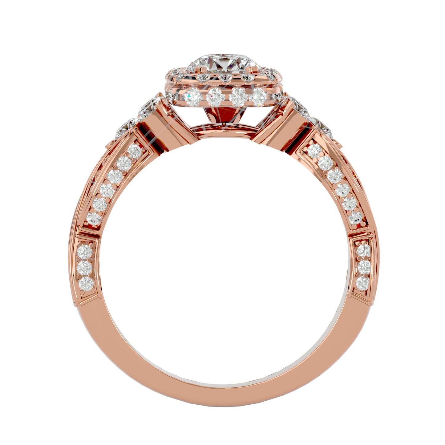 Regalia engagement ring & matching band