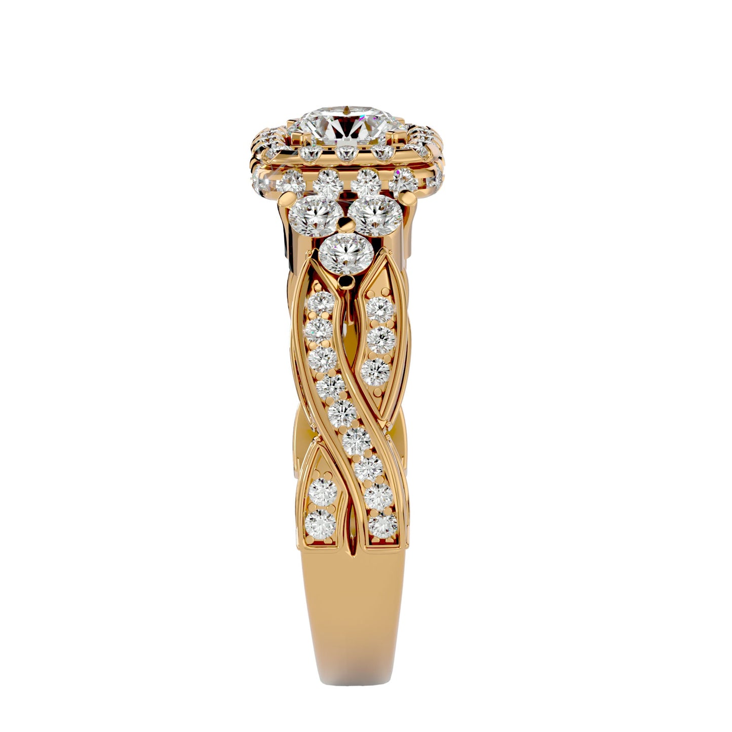 Regalia engagement ring & matching band