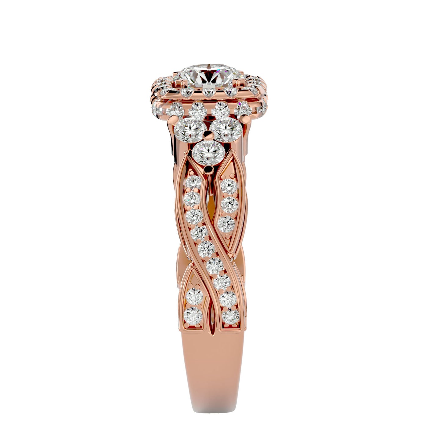 Regalia engagement ring & matching band