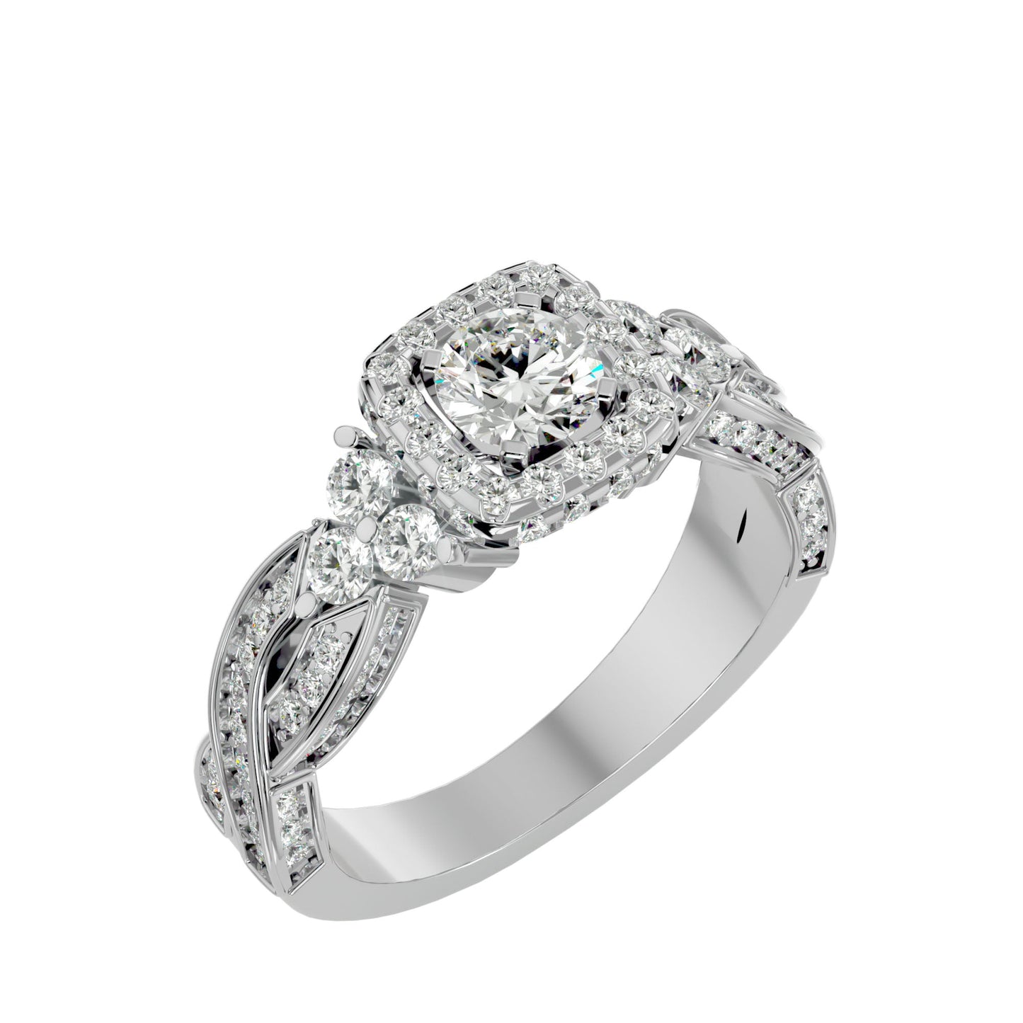 Regalia engagement ring & matching band