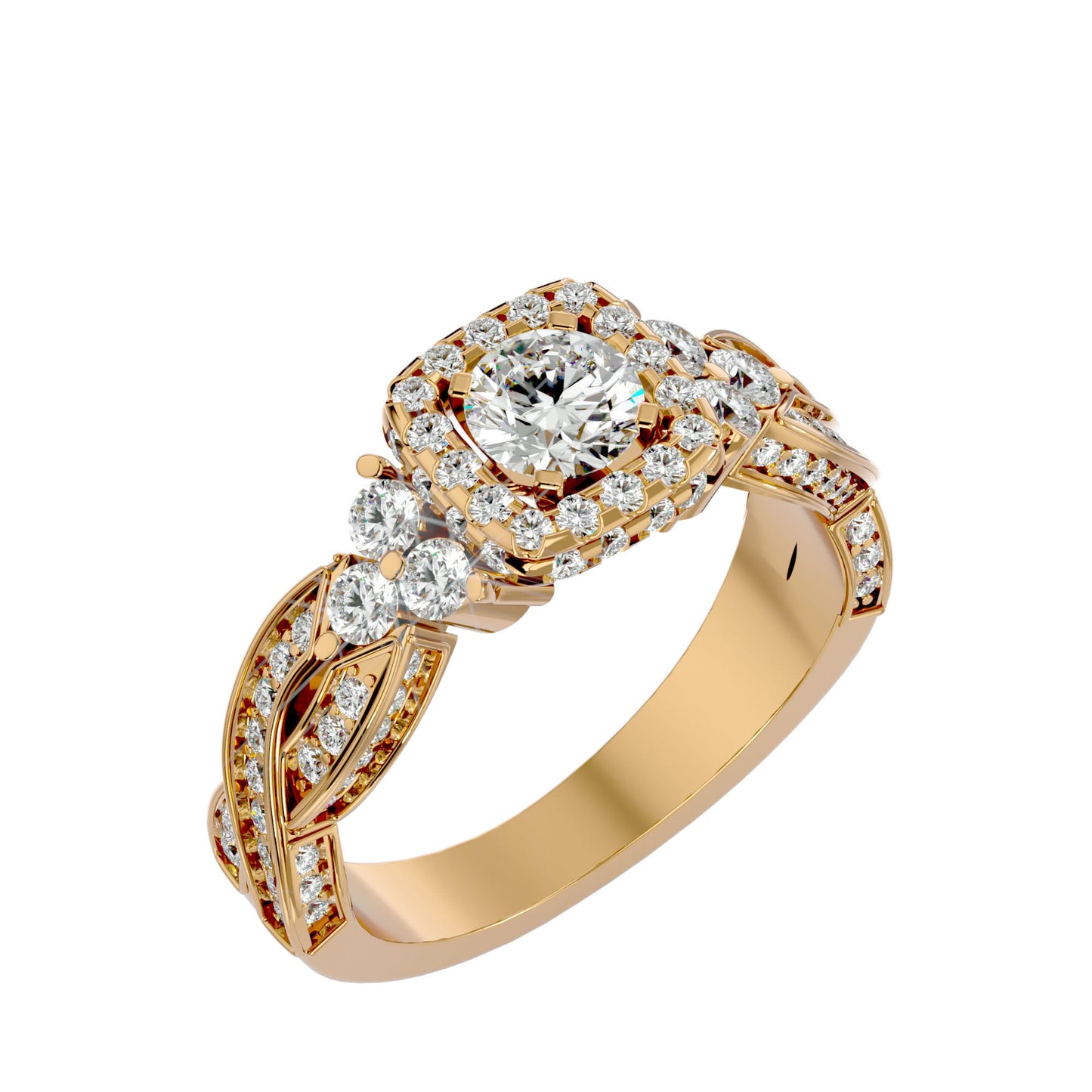 Regalia engagement ring & matching band