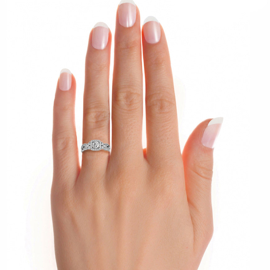 Regalia engagement ring & matching band