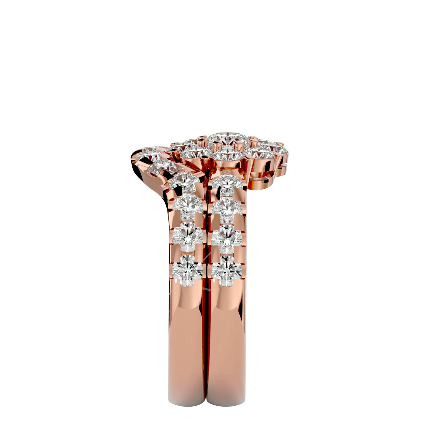 Lavinia engagement ring & matching band