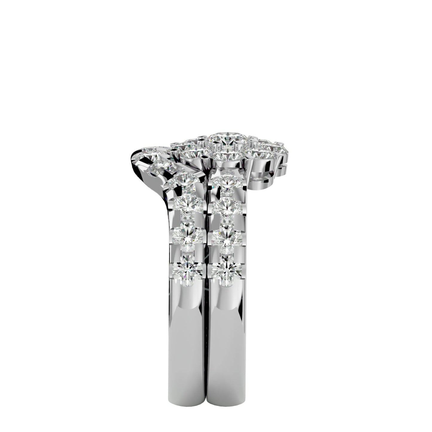 Lavinia engagement ring & matching band