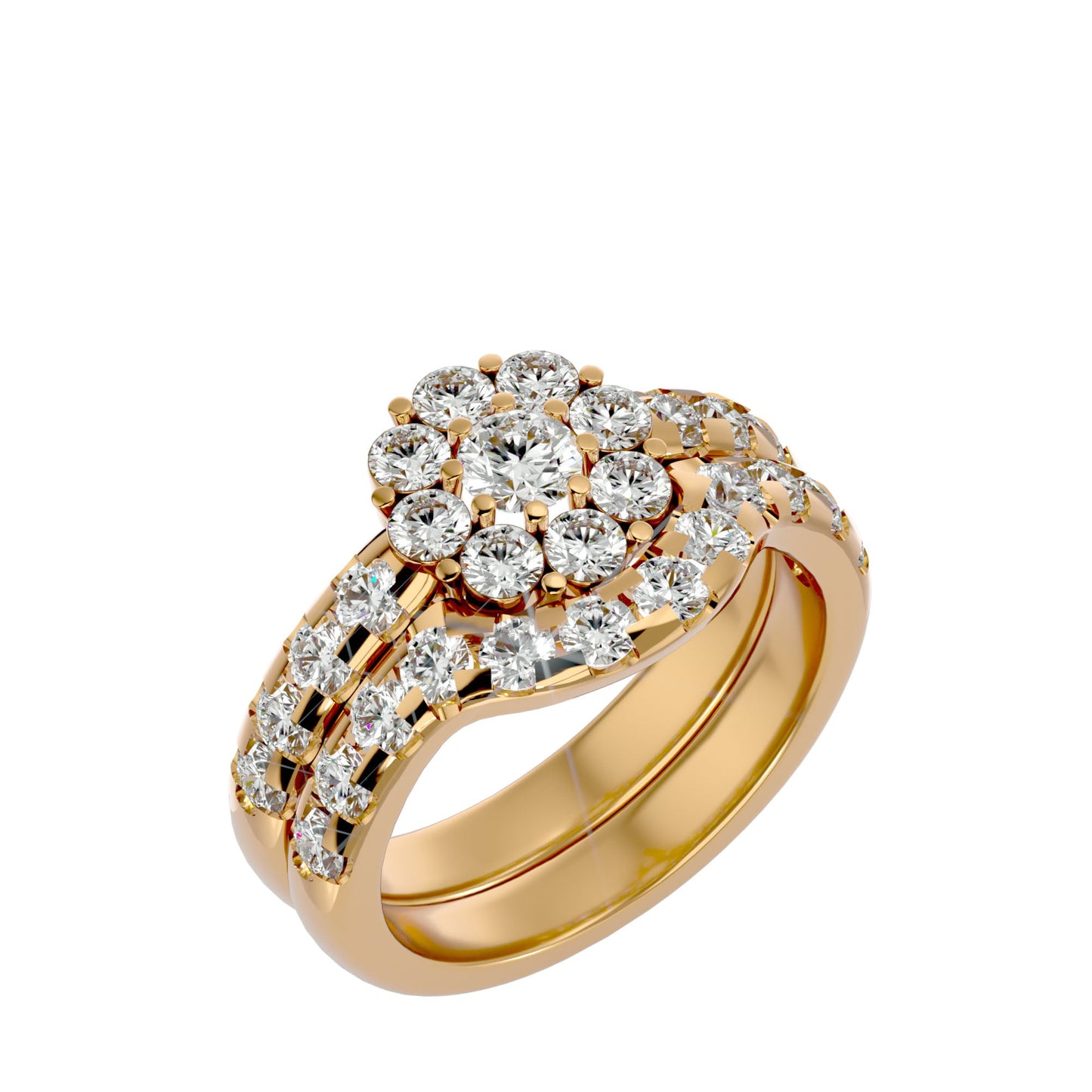 Lavinia engagement ring & matching band