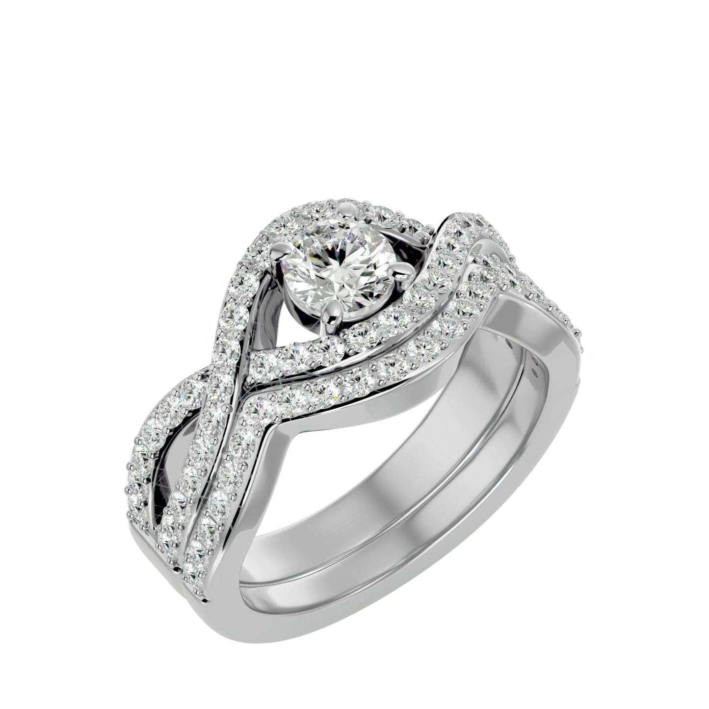 Prestigia engagement ring & matching band