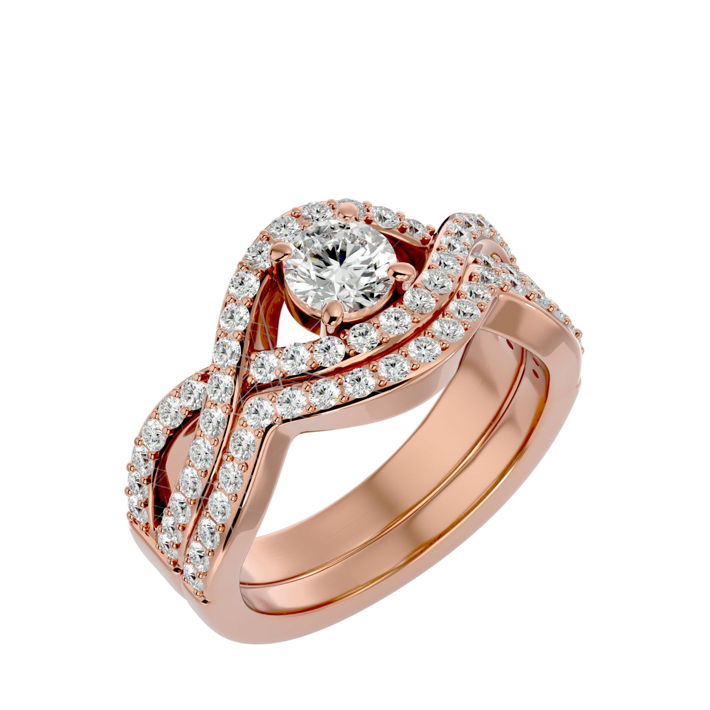 Prestigia engagement ring & matching band