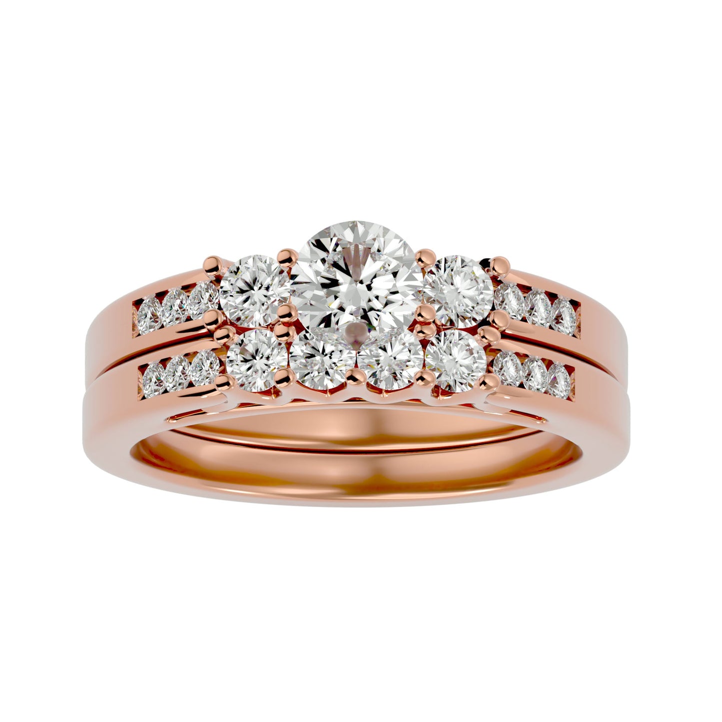 Majestic Love engagement ring & matching band