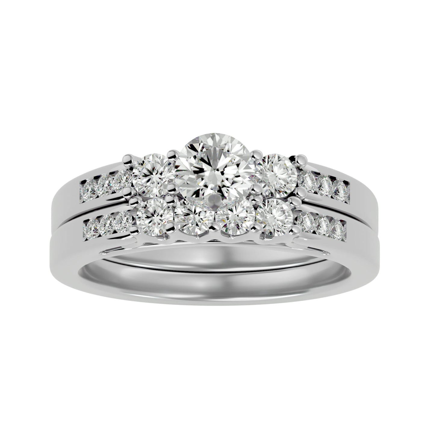 Majestic Love engagement ring & matching band