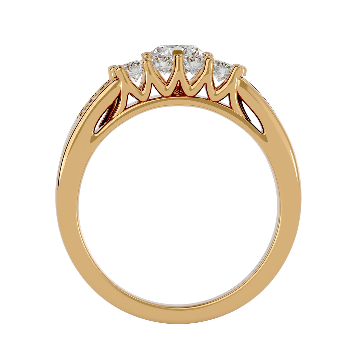 Majestic Love engagement ring & matching band