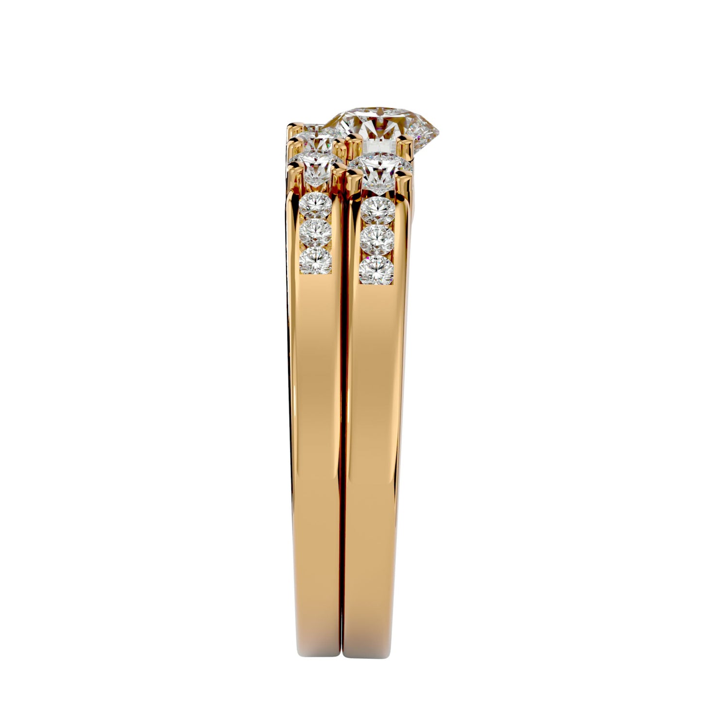 Majestic Love engagement ring & matching band