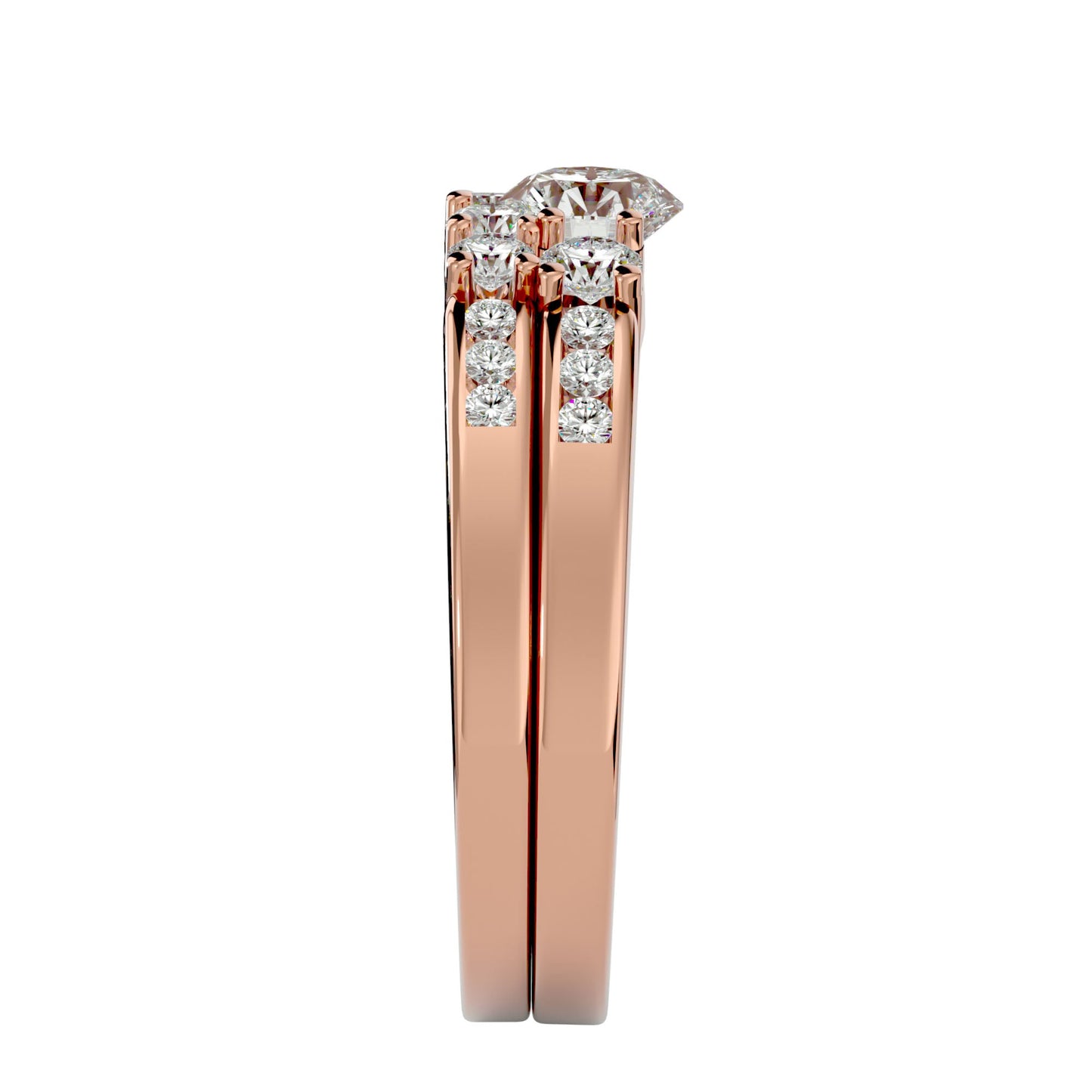 Majestic Love engagement ring & matching band