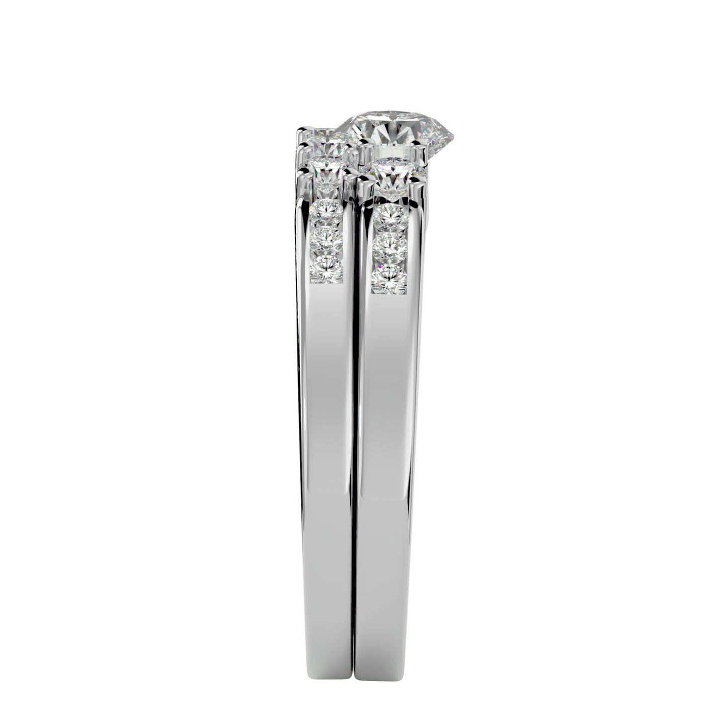Majestic Love engagement ring & matching band