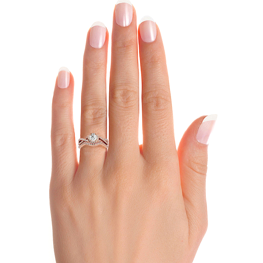 Pierce engagement ring & matching band