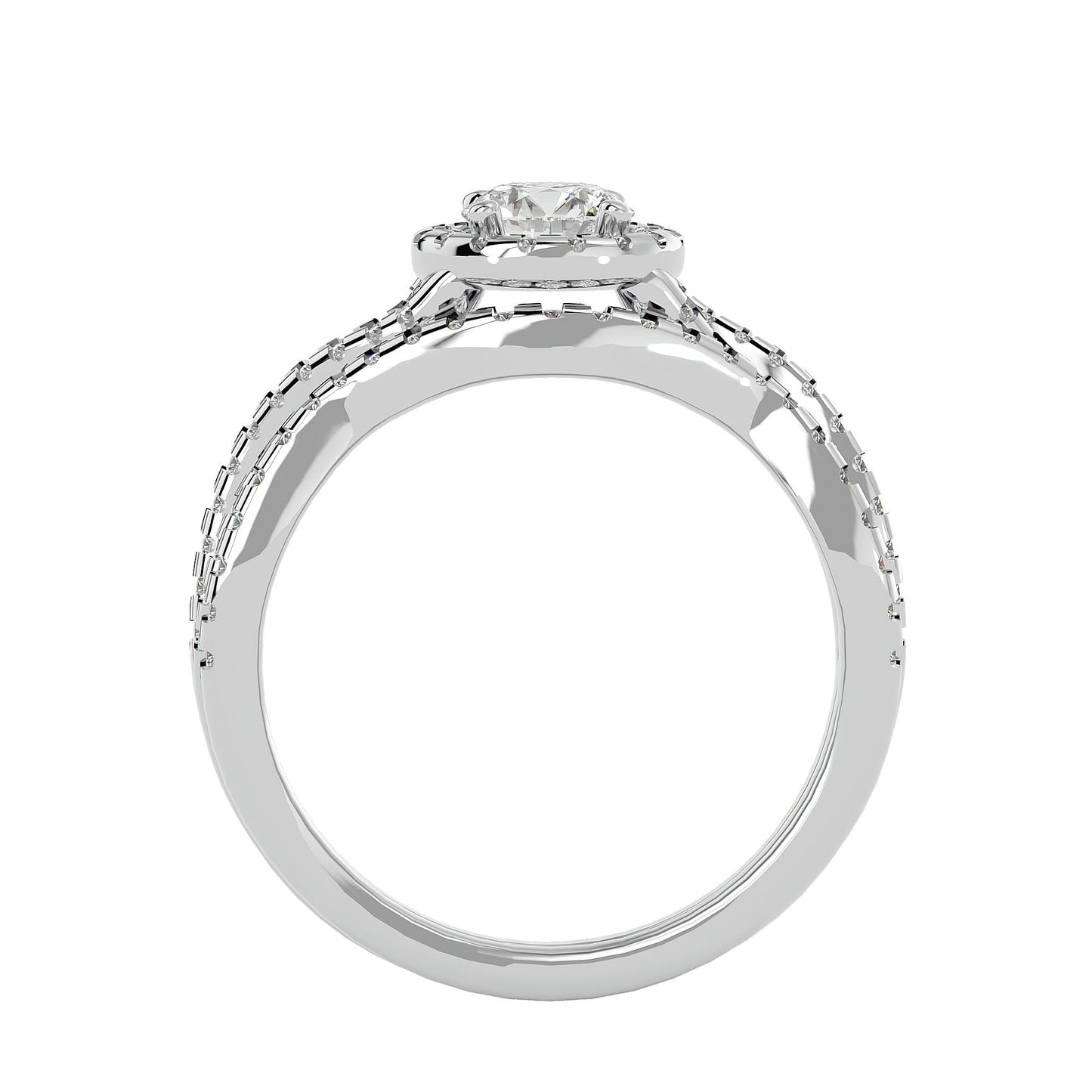 Pierce engagement ring & matching band