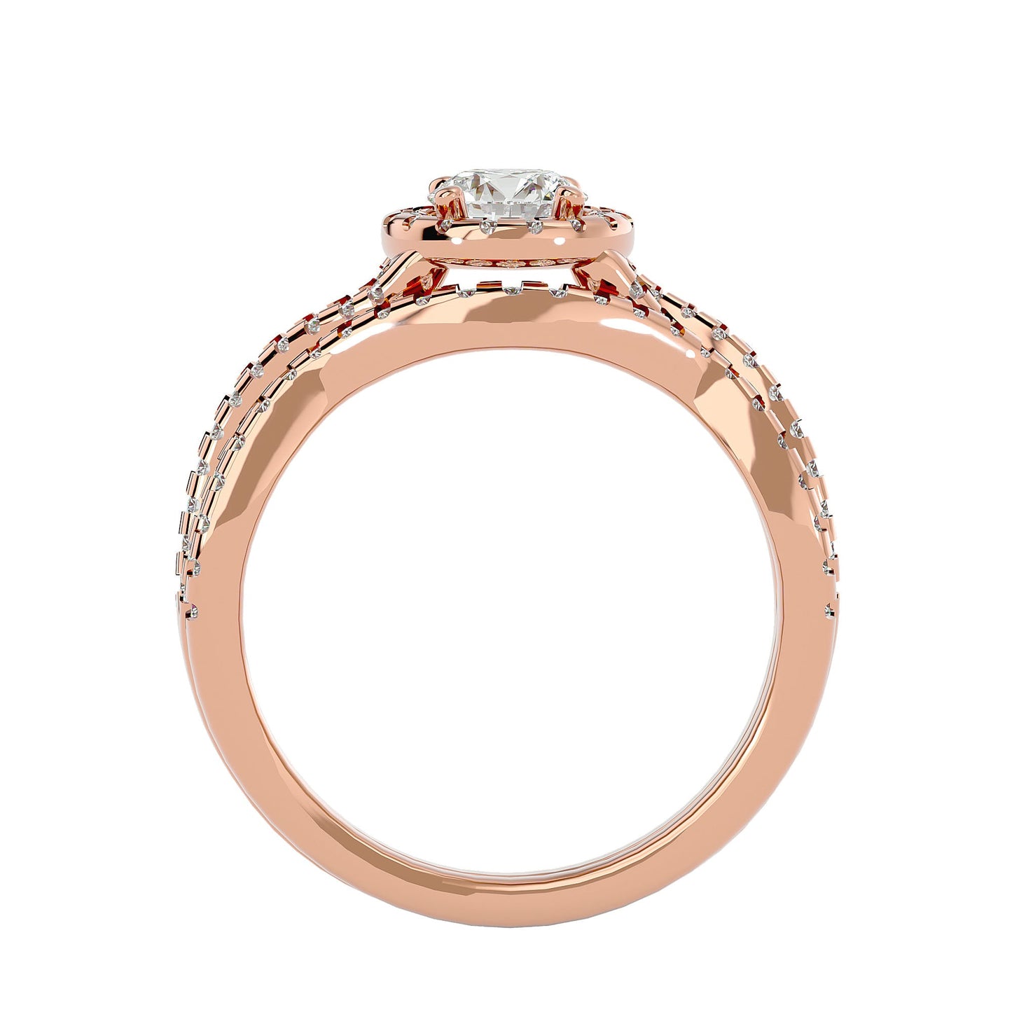 Pierce engagement ring & matching band