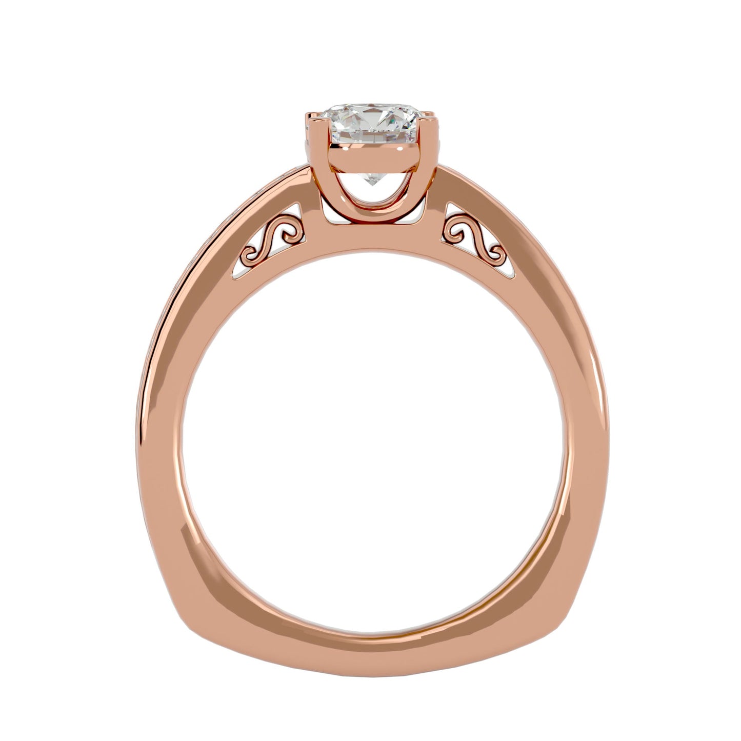 Everyln Cushion diamond engagement ring