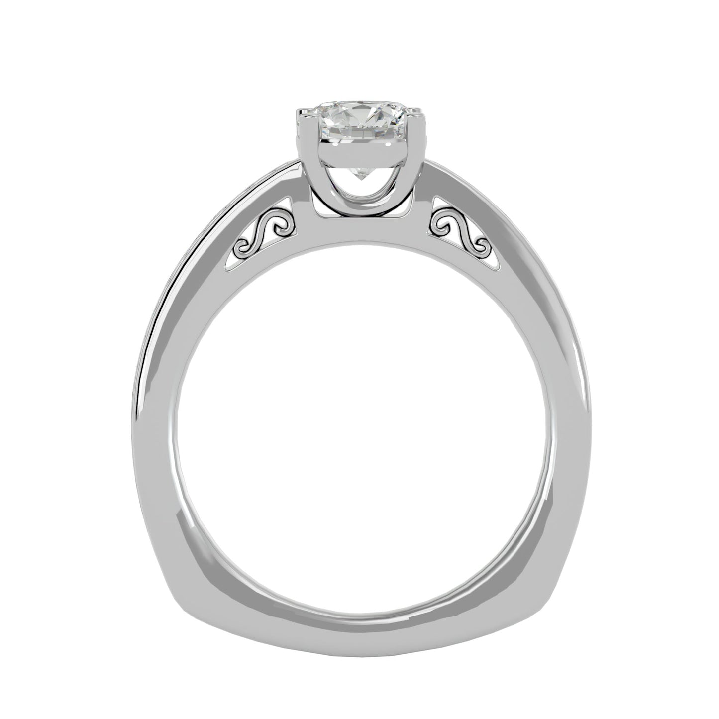 Everyln Cushion diamond engagement ring
