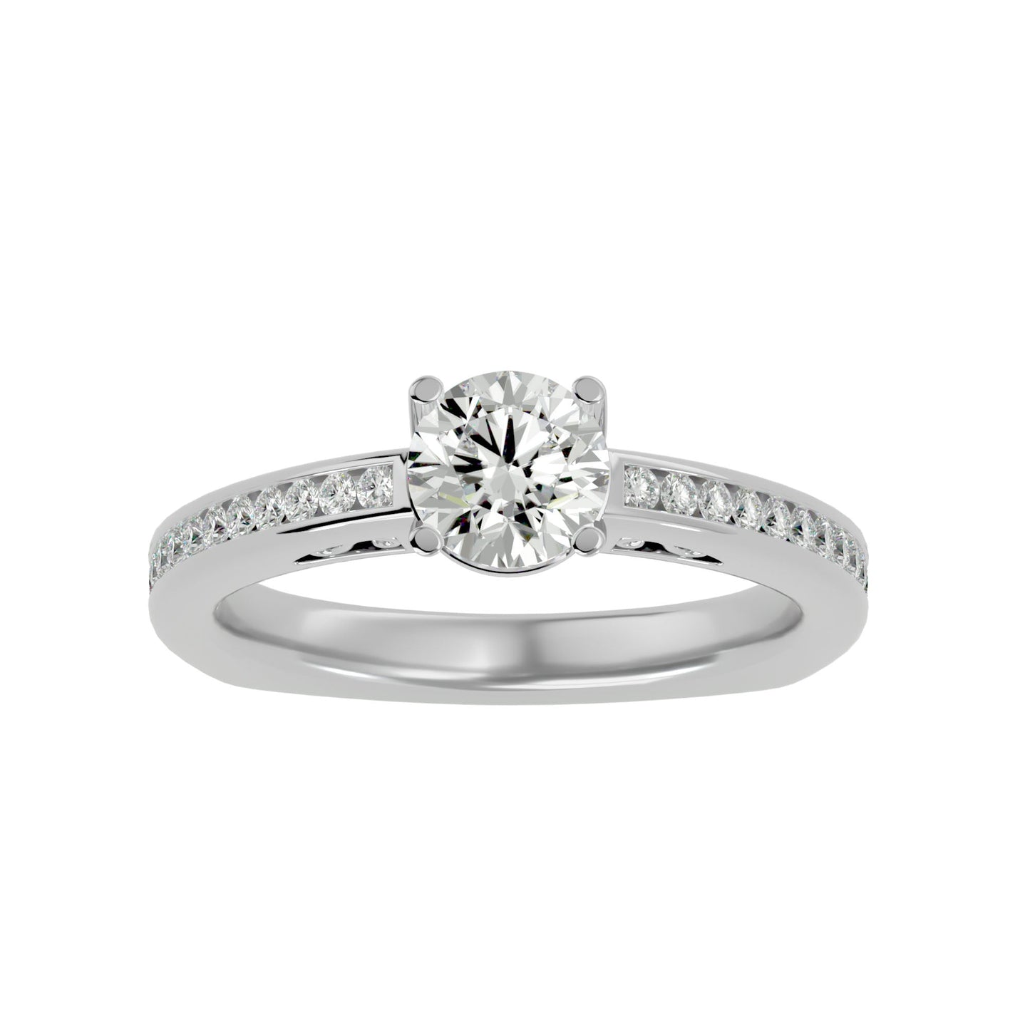 Everyln Cushion diamond engagement ring