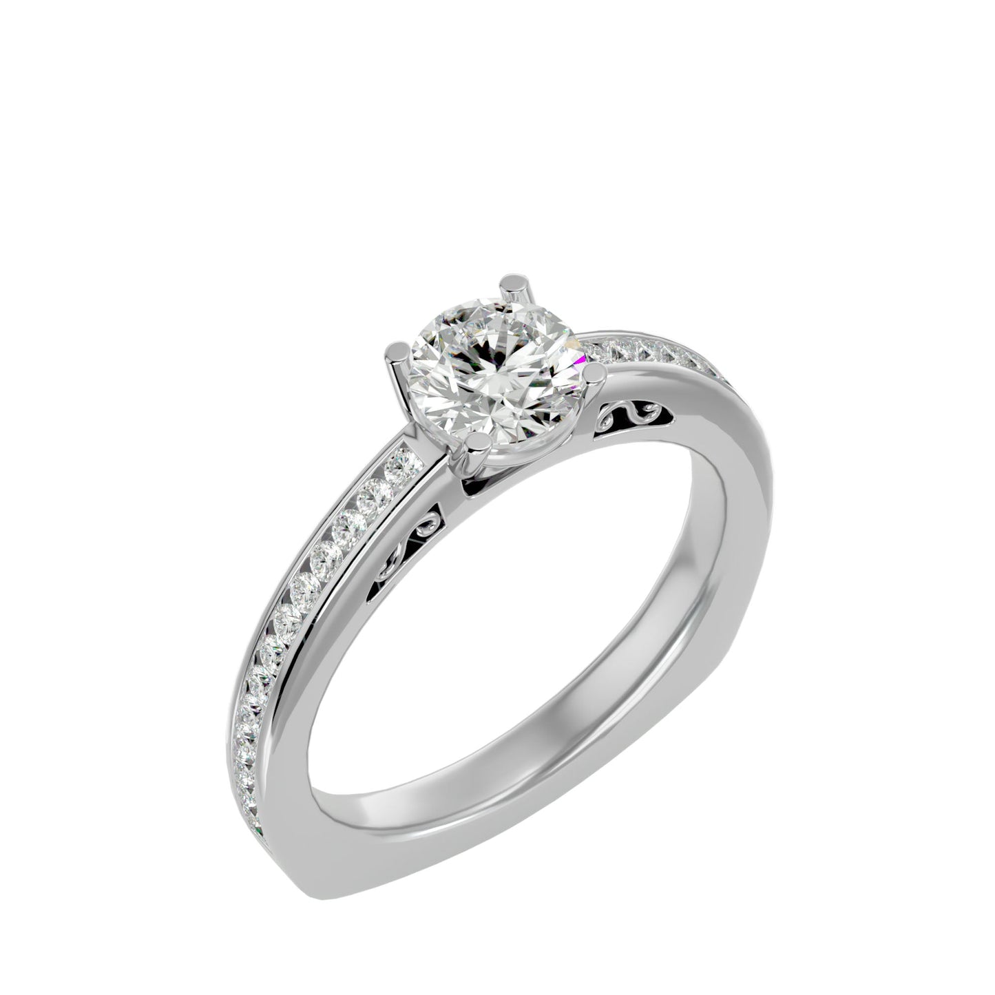 Everyln Cushion diamond engagement ring