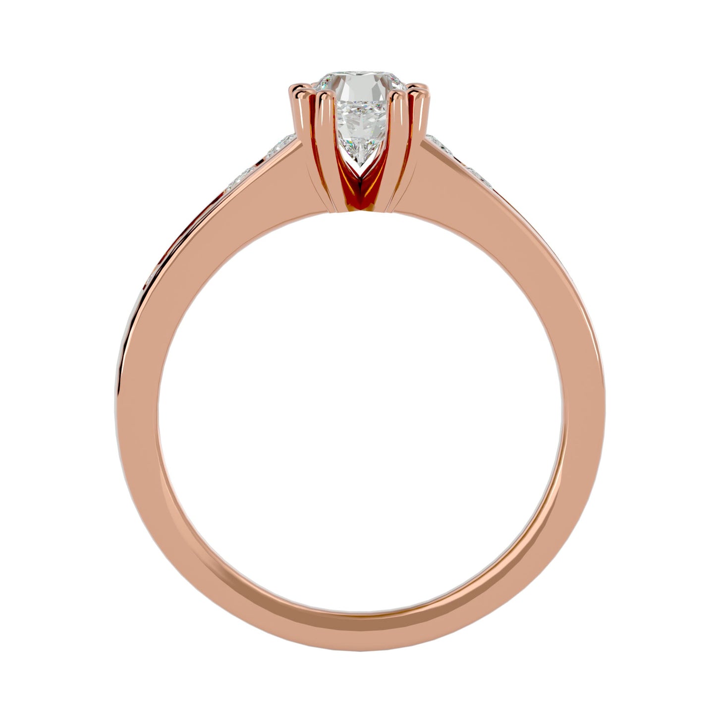 Cushion criss cross diamond engagement ring