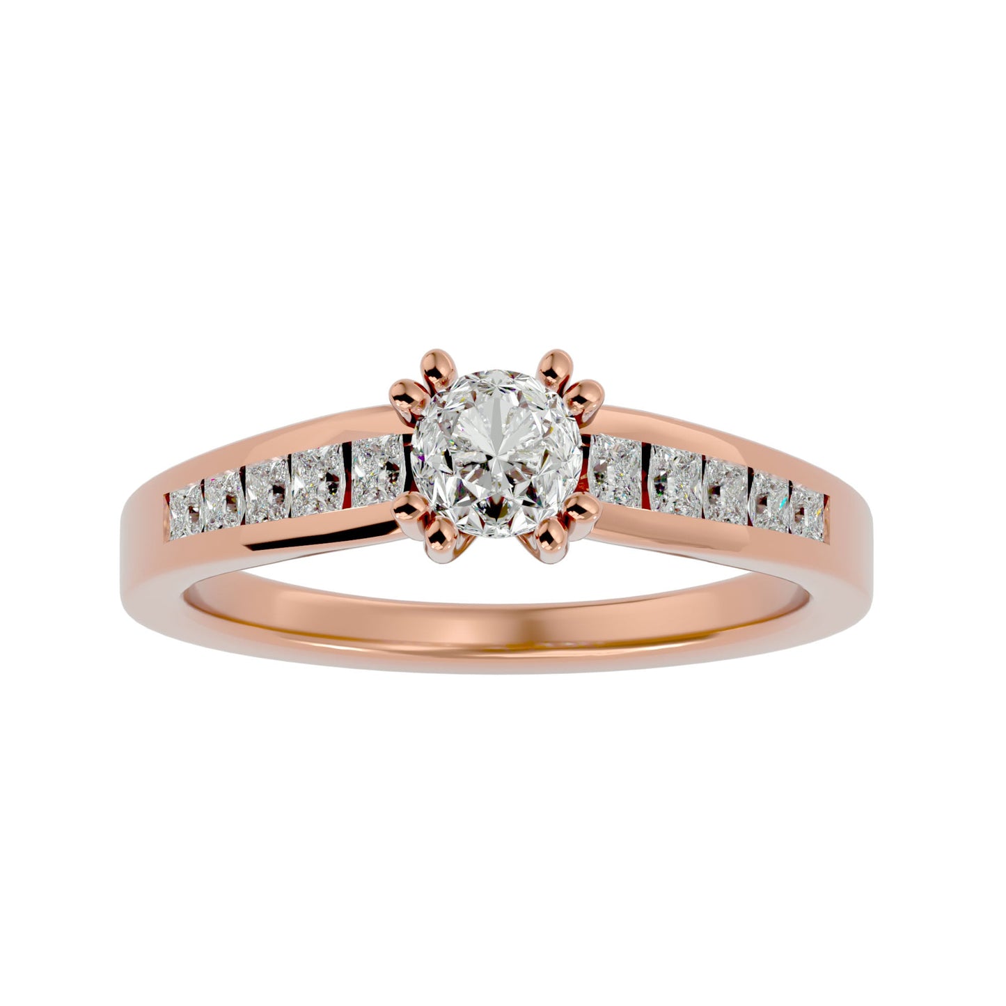 Cushion criss cross diamond engagement ring