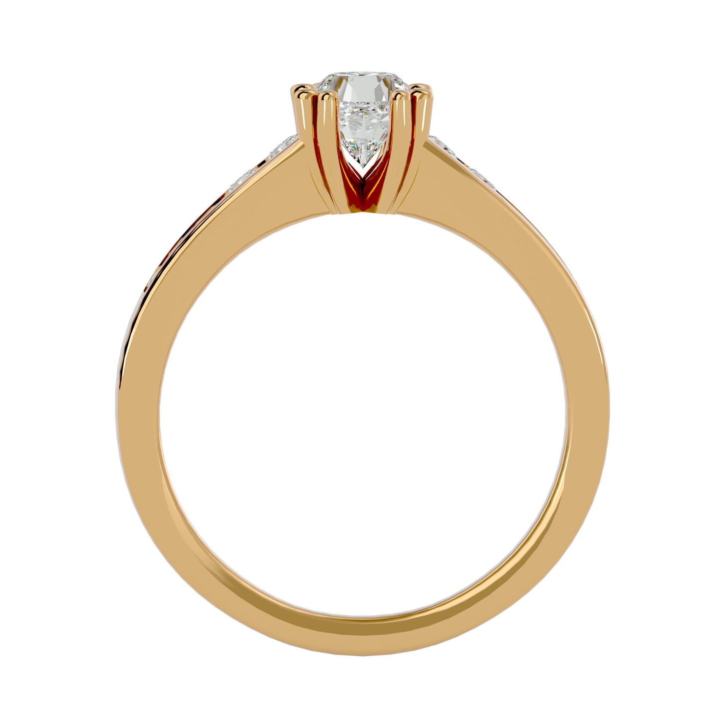 Cushion criss cross diamond engagement ring