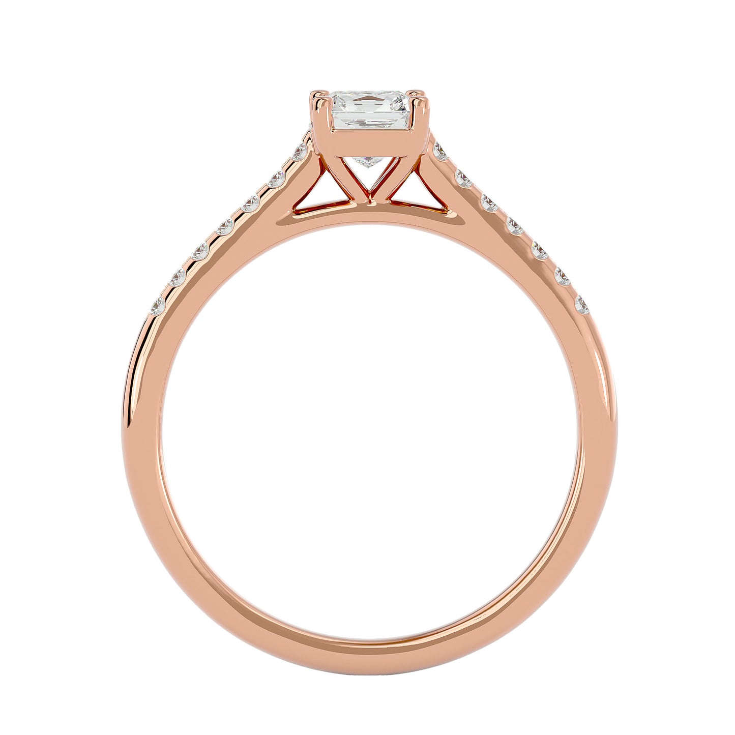 Elite side stone engagement ring