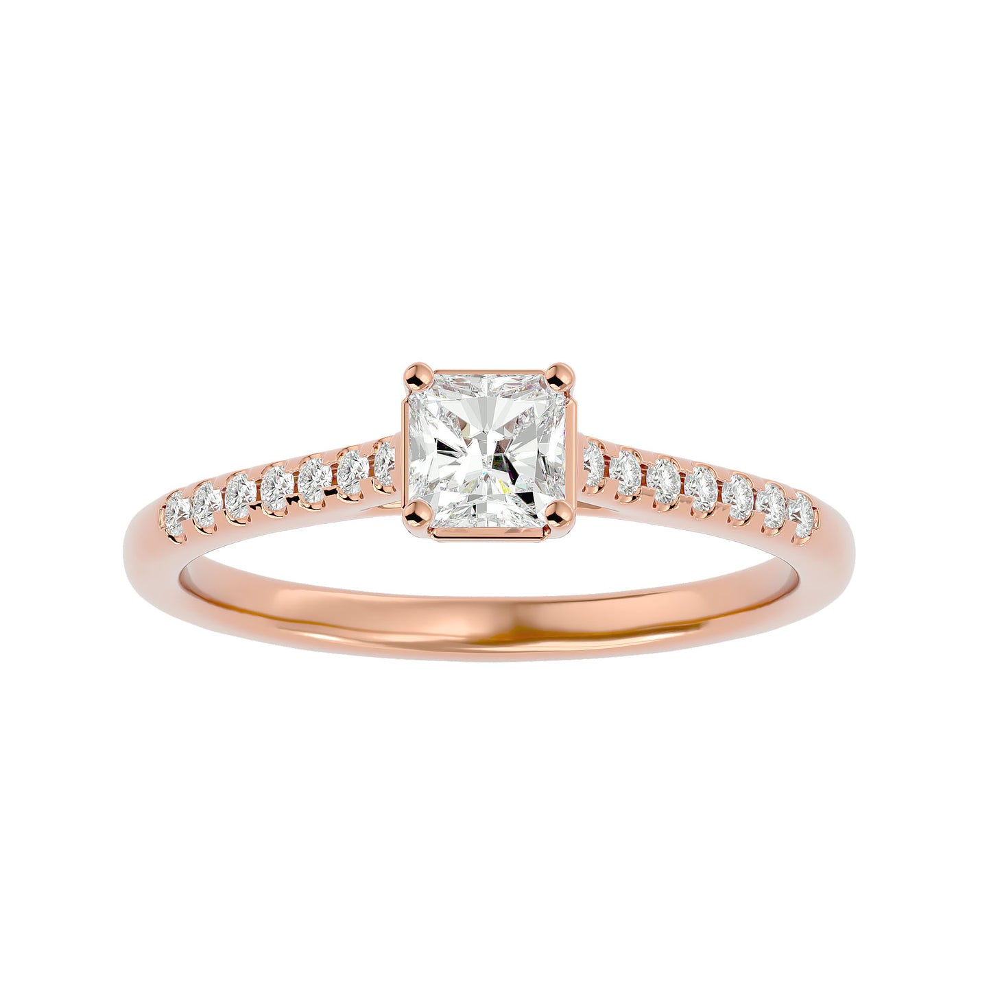 Elite side stone engagement ring