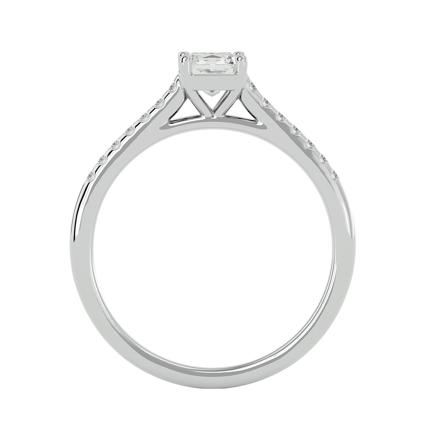 Elite side stone engagement ring