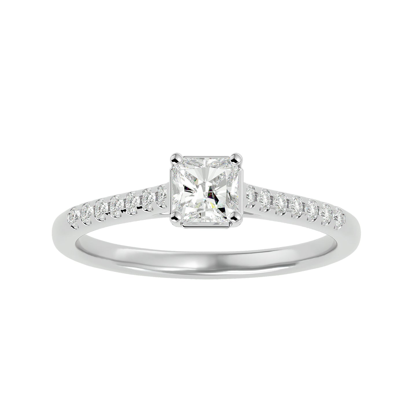 Elite side stone engagement ring