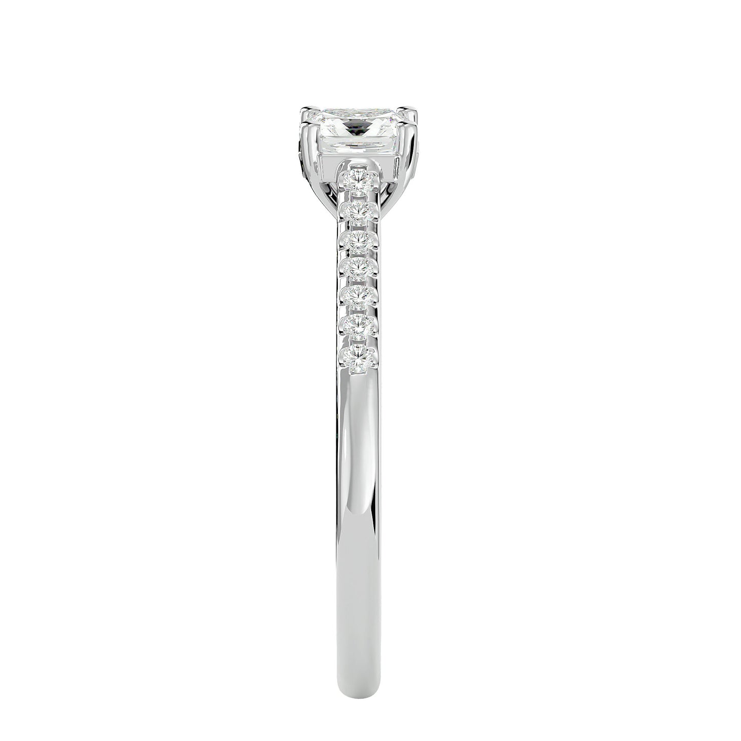 Elite side stone engagement ring