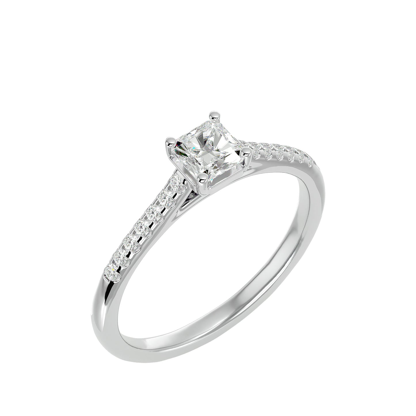 Elite side stone engagement ring