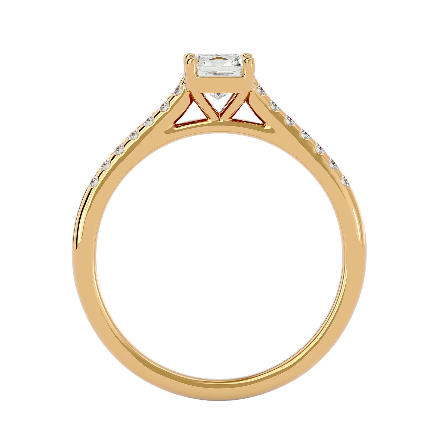 Elite side stone engagement ring