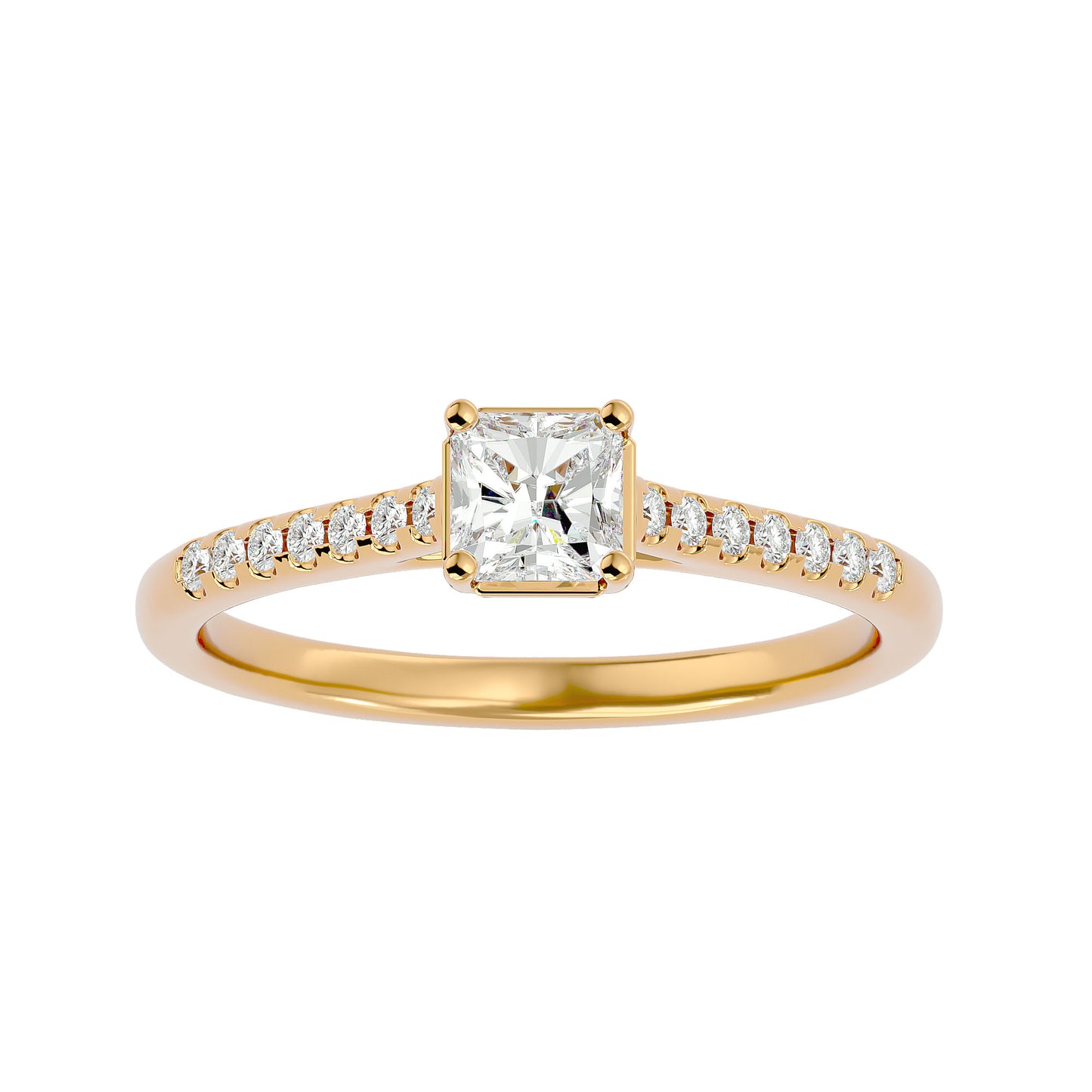 Elite side stone engagement ring