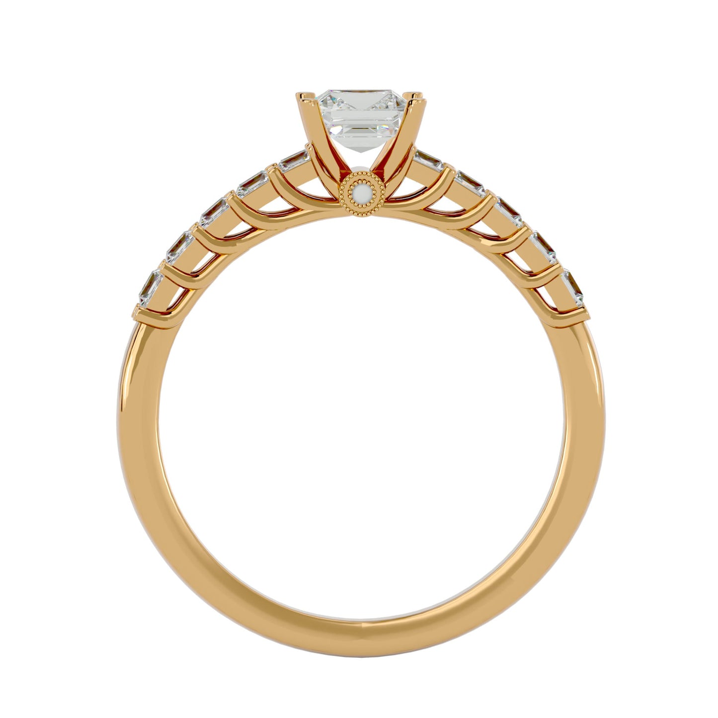 Michael side stone diamond engagement ring