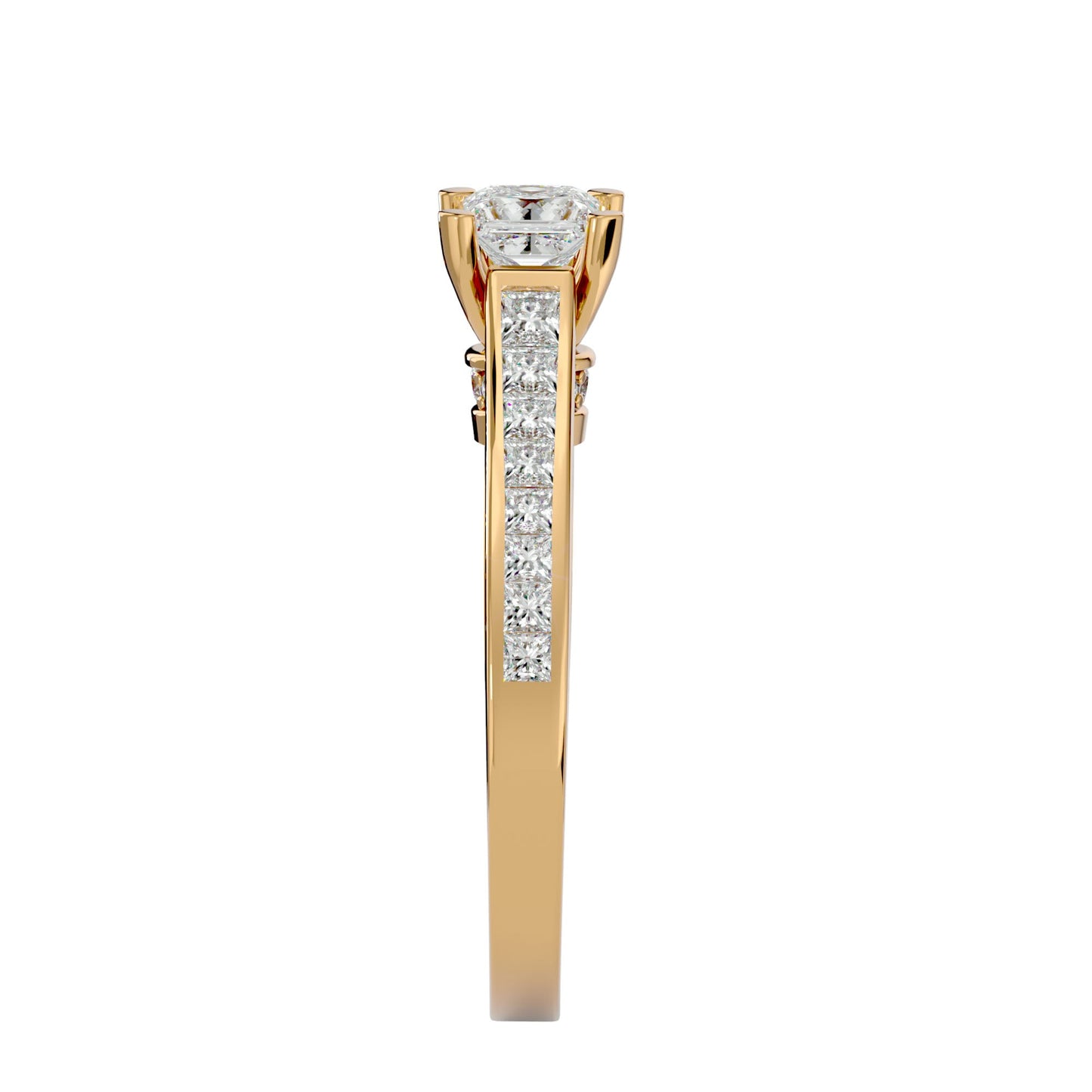 Solitude princess diamond engagement ring