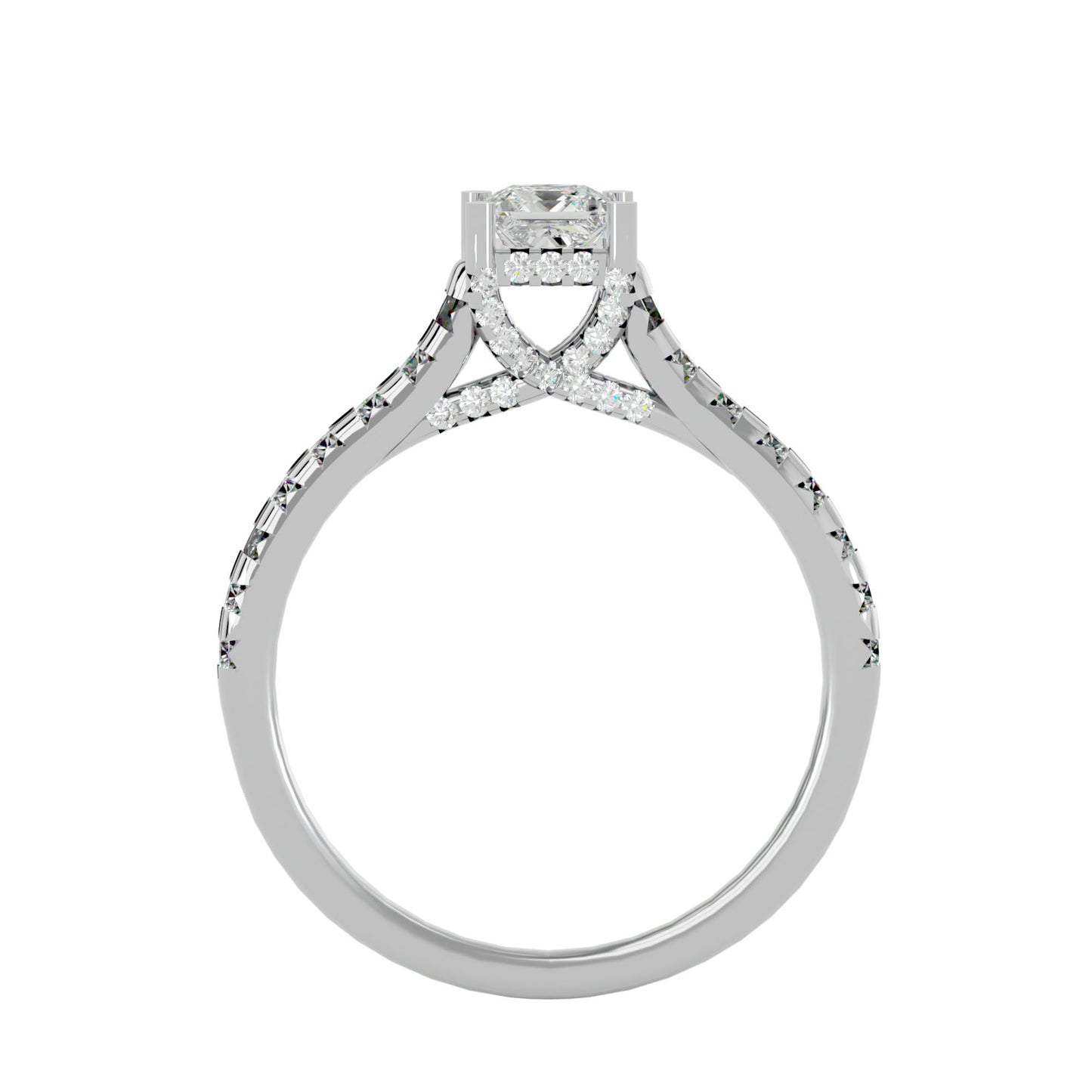 Infinite shine diamond engagement ring
