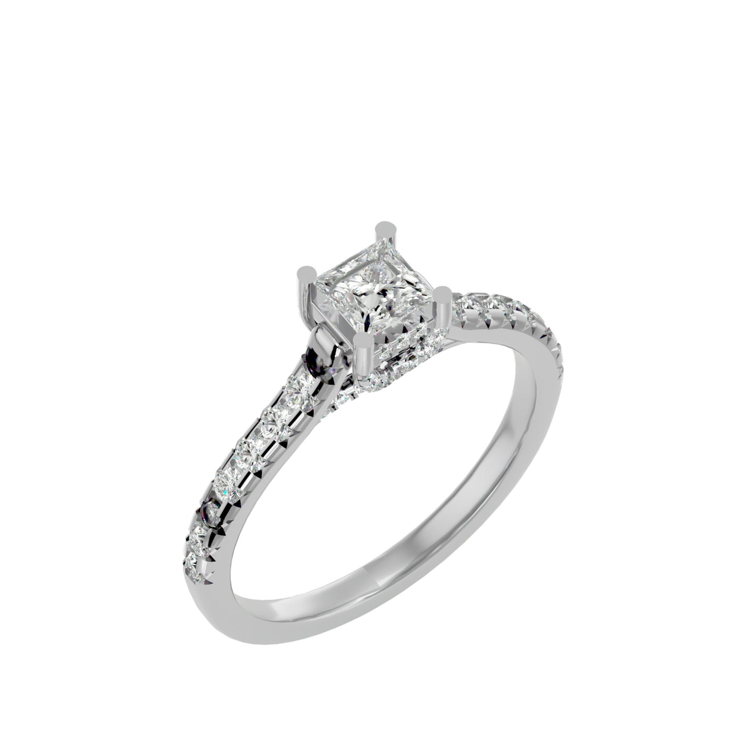 Infinite shine diamond engagement ring