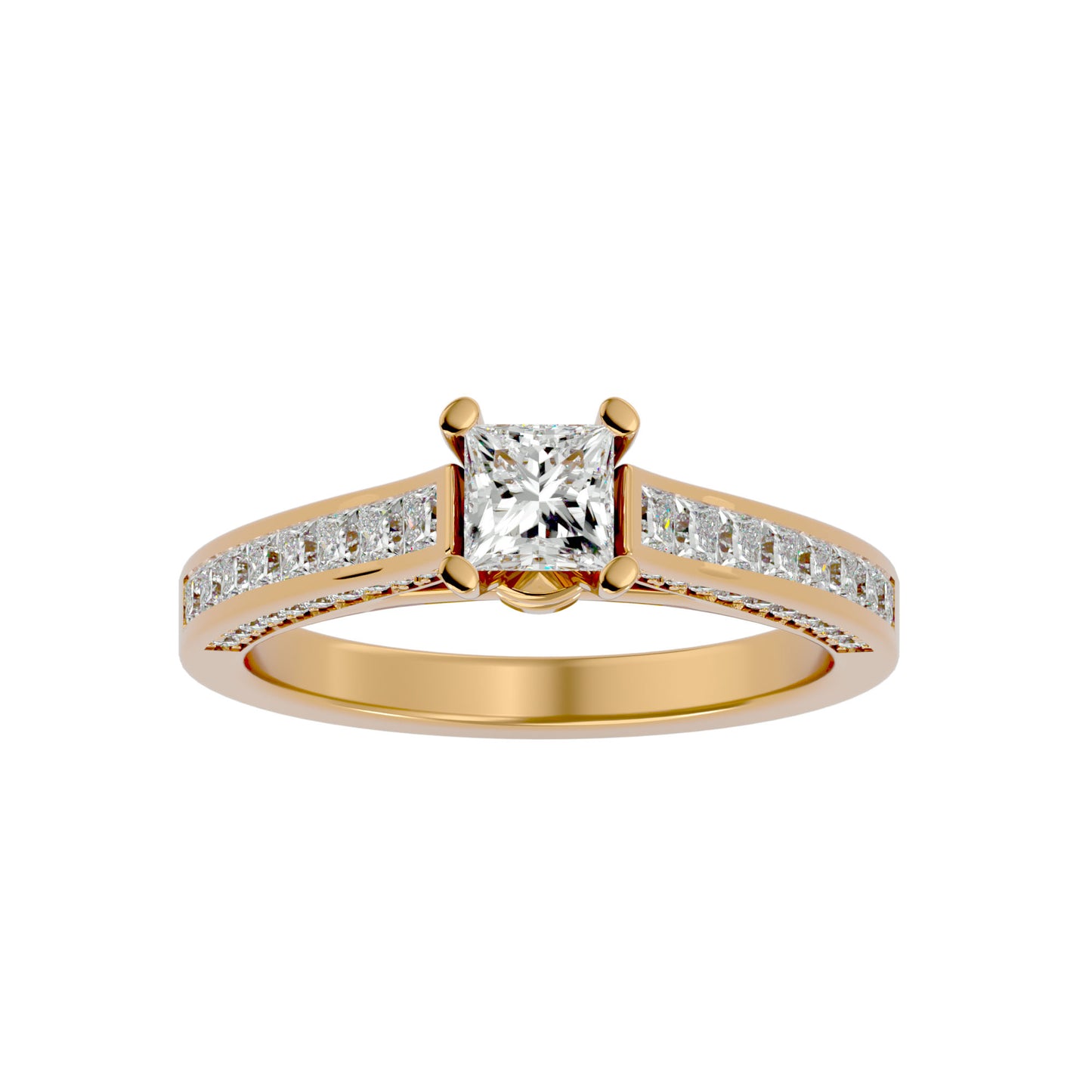 Mereia Secret Halo Lab Diamond Ring