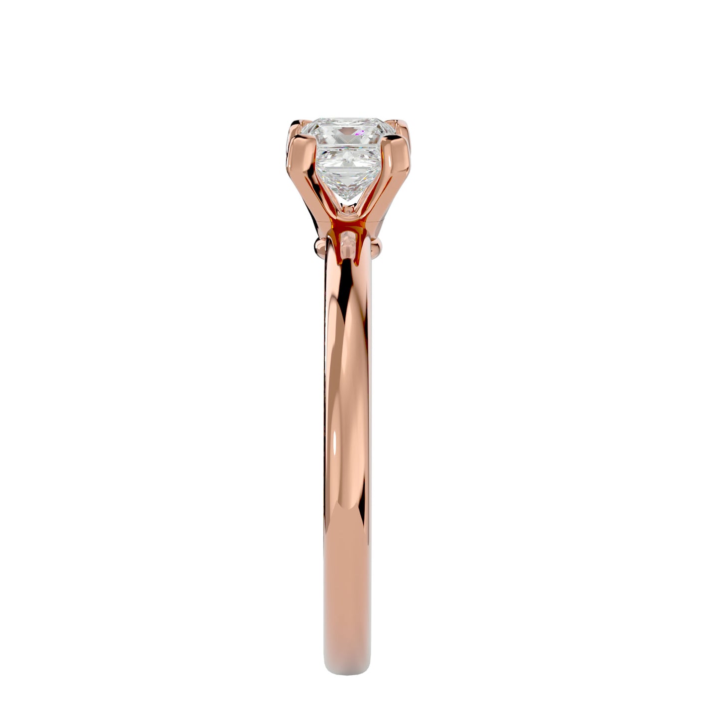 Hester petite diamond engagement ring