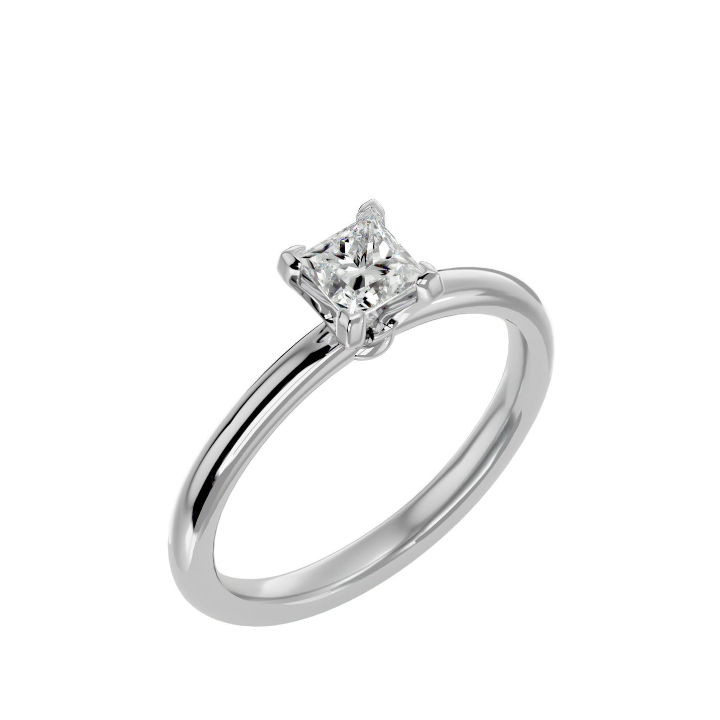 Hester petite diamond engagement ring