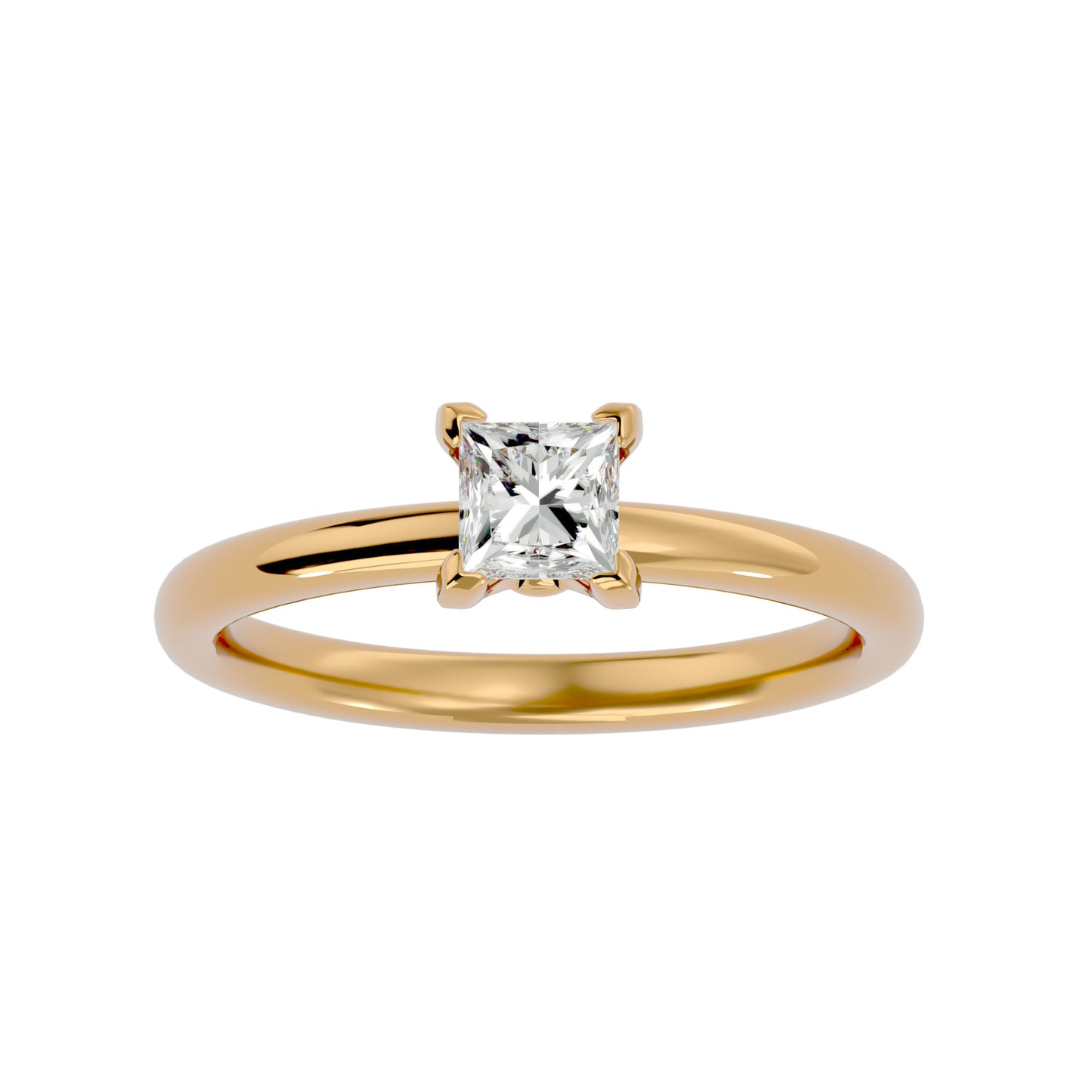 Hester petite diamond engagement ring