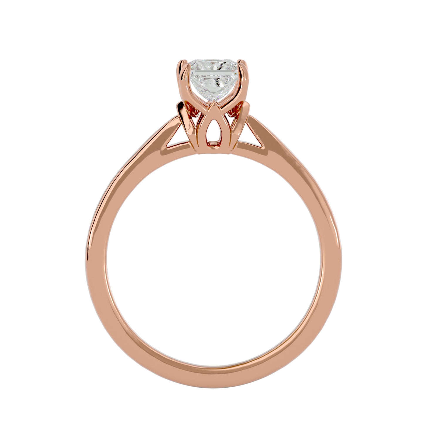 Magnolia Solitaire diamond engagement ring