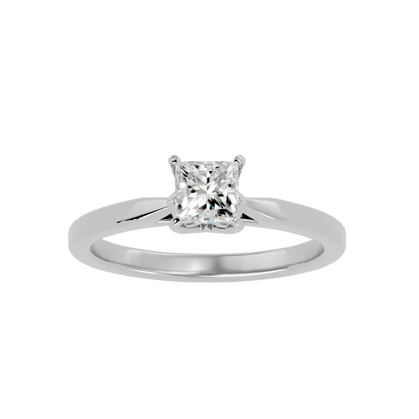 Magnolia Solitaire diamond engagement ring