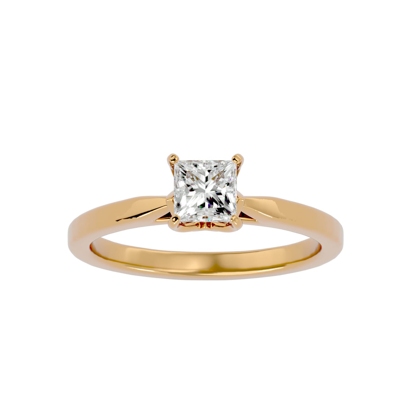 Magnolia Solitaire diamond engagement ring