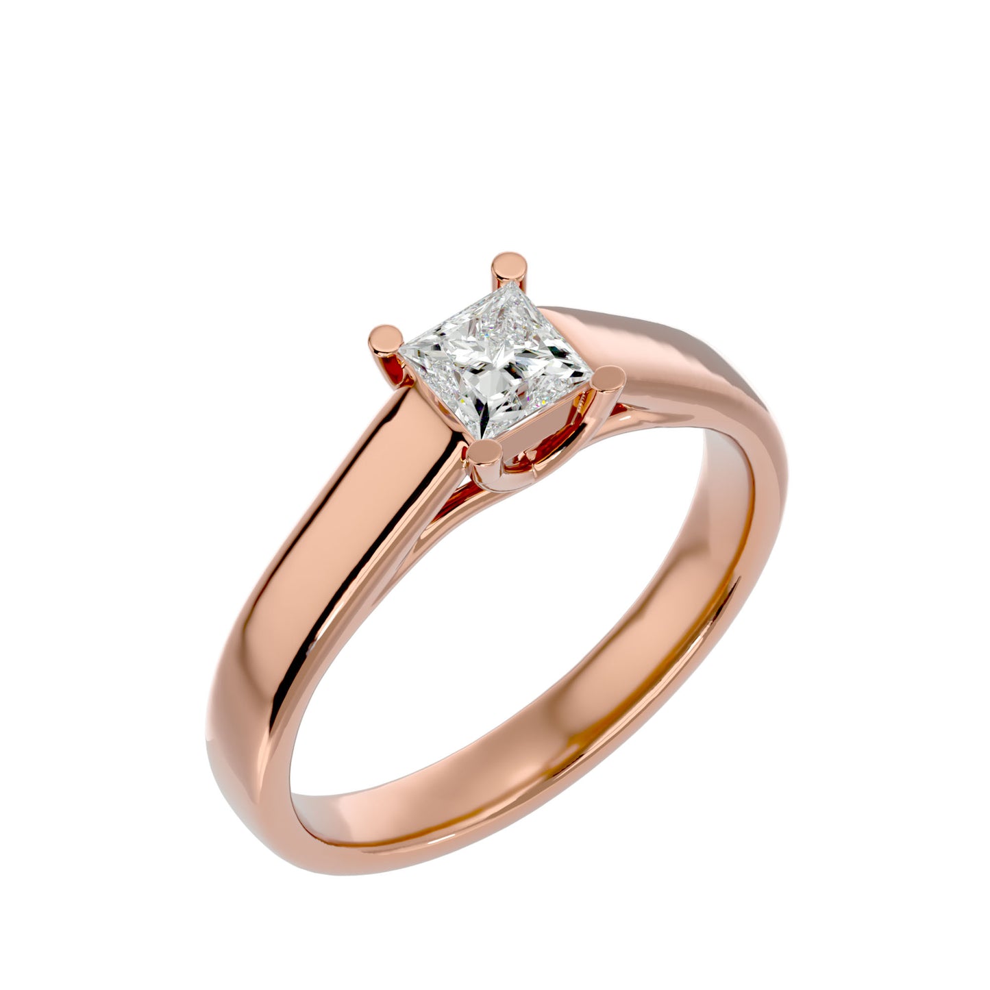 Criss Cross diamond engagement ring