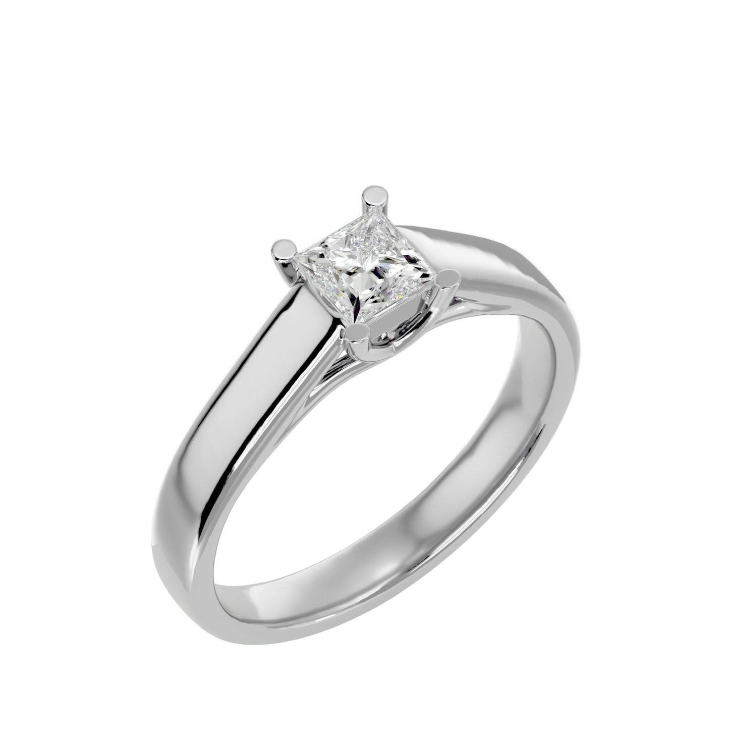 Criss Cross diamond engagement ring
