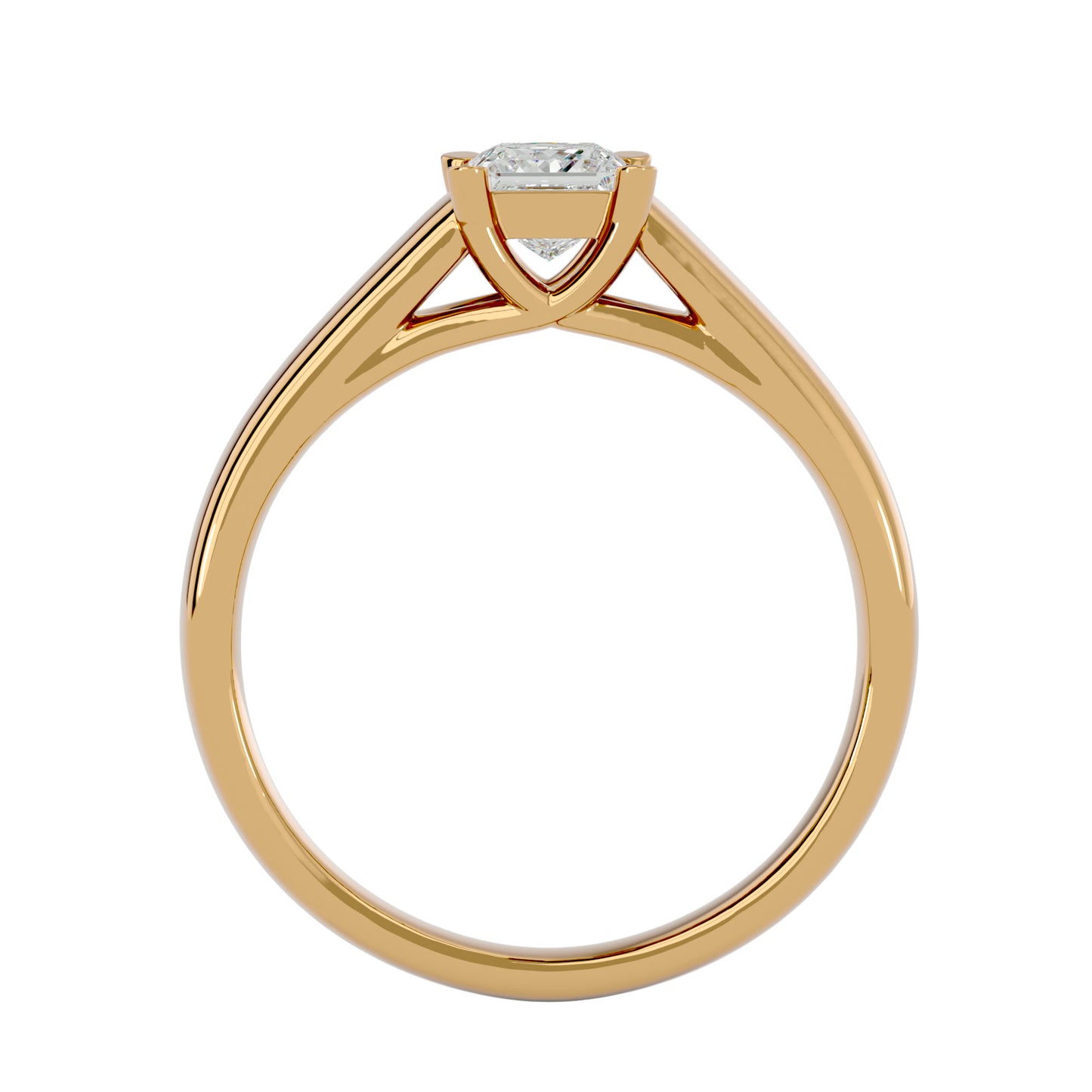 Criss Cross diamond engagement ring